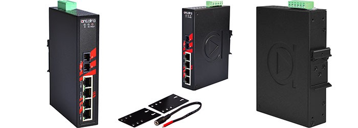 Antaira LNP-0501-S3 Industrial PoE+ Unmanaged Switch
