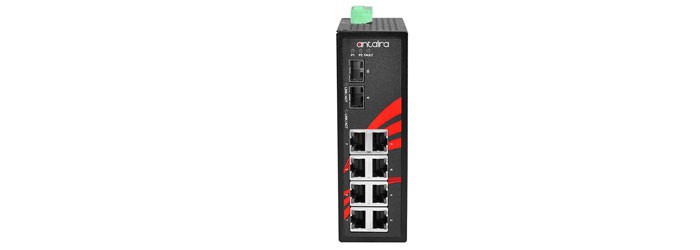 سوئیچ شبکه صنعتی غیر مدیریتی آنتایرا 10 پورت LNX-1002G-SFP-T