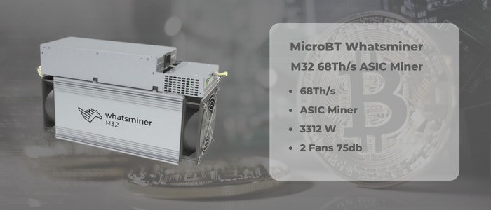 دستگاه ماینر میکرو بی تی Whatsminer M32 68Th/s