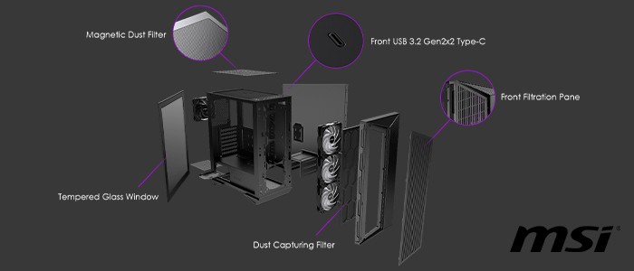 کیس گیمینگ MSI MPG GUNGNIR 110M