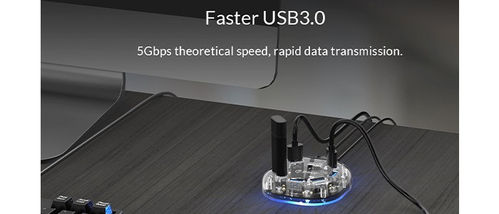 هاب USB 3.0 اوریکو 7 پورت H7U-U3