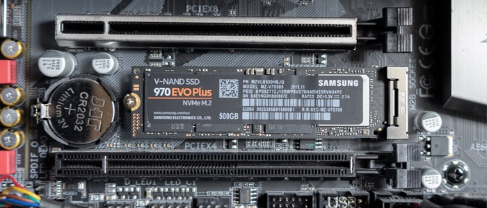  نصب شده روی مادربرد NVMe M.2 500GB حافظه اس اس دی سامسونگ