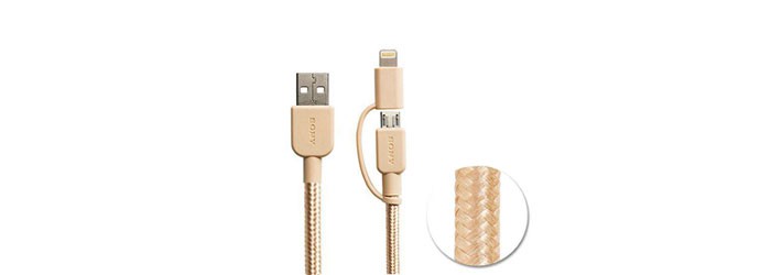 کابل تبدیل USB به Lightning /microUSB سونی 1.5 متری CP-ABLP150