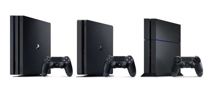 PS4 Pro در کنار PS4 و PS4 slim