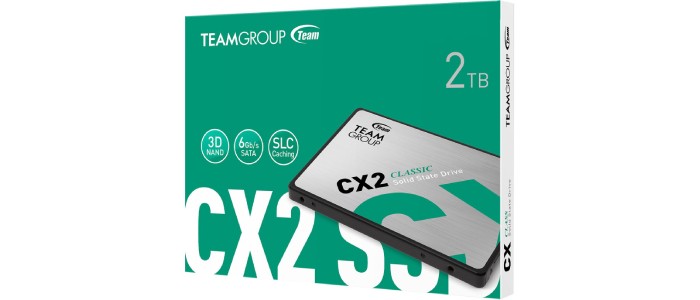 حافظه اس اس دی 2 ترابایت تیم گروپ CX2 T253X6001T0C101 2.5inch