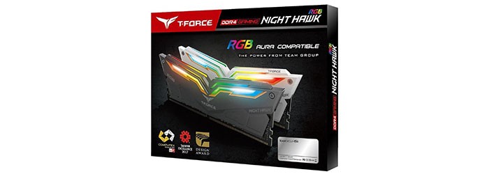 رم کامپیوتر تیم گروپ T-Force Night Hawk RGB 32GB DDR4 3200MHz