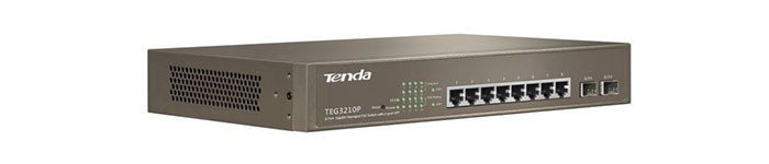 سوئیچ شبکه مدیریتی PoE تندا 8 پورت TEG3210P