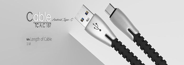 کابل تبدیل USB به USB Type-C تسکو 1 متر TC C187