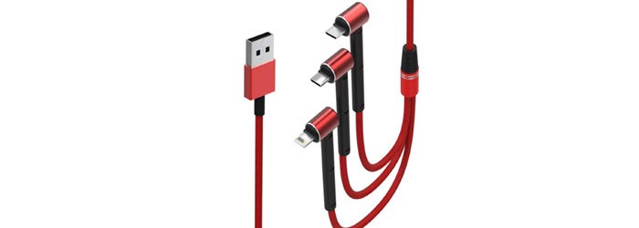  کابل تبدیل USB به microUSB/لایتنینگ/ تایپ سی تسکو TC-A100 1.2m